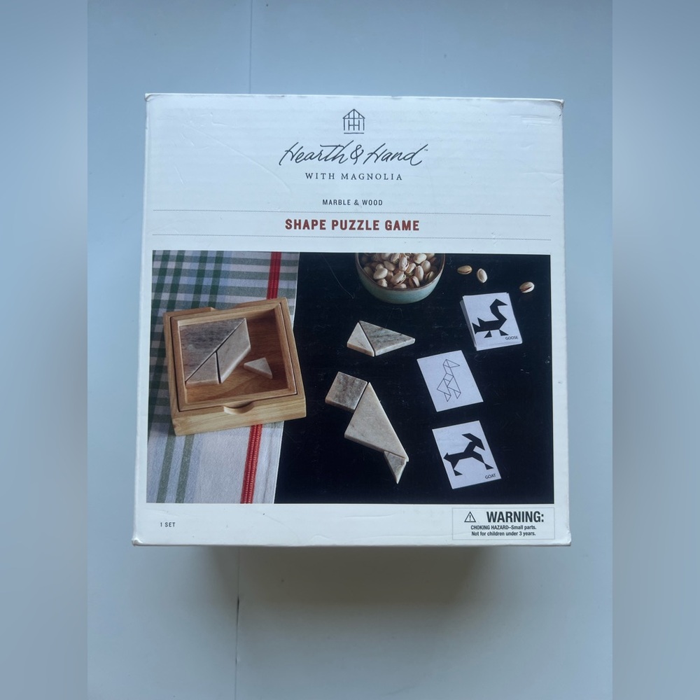 Magnolia Hearth & Hand™ Marble and Wood Tangram Puzzle